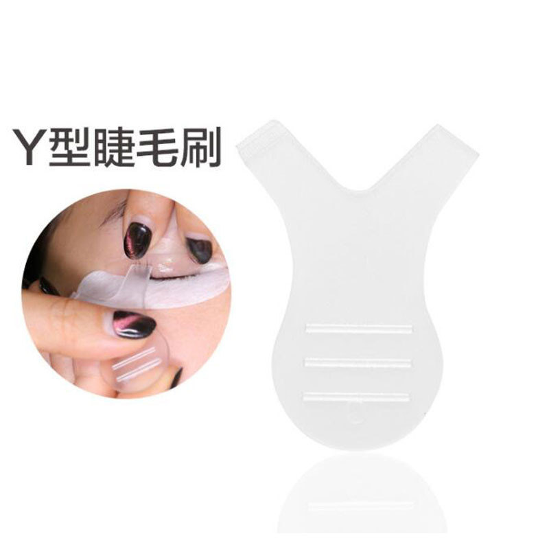 10 buc. Perie reutilizabilă pentru ridicarea genelor Y din plastic, moale, mini permanare a genelor, pentru curling, pieptene, instrumente de extensie a genelor, curățare