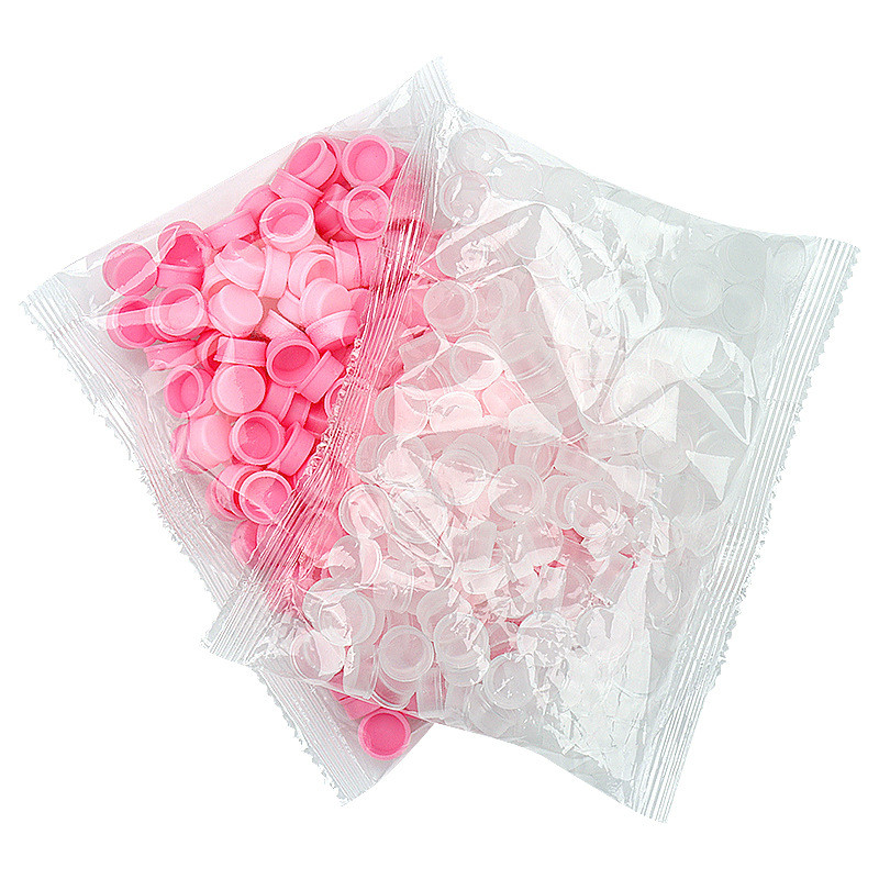 100 de bucăți cupe cu adeziv pentru extensie de gene, consumabile pentru extensie de gene, accesorii pentru gene, rotund, de unică folosință, suport pentru lipici pentru gene