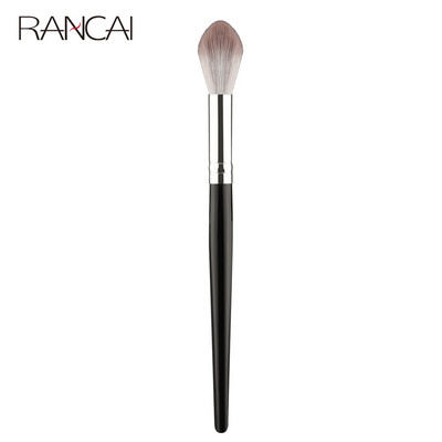RANCAI 1PCS Professional Highlighter Bronzer Brush Blush Eyeshadow Blending Cosmetic Tools HIGHLIGHTER Black Makeup Brushes