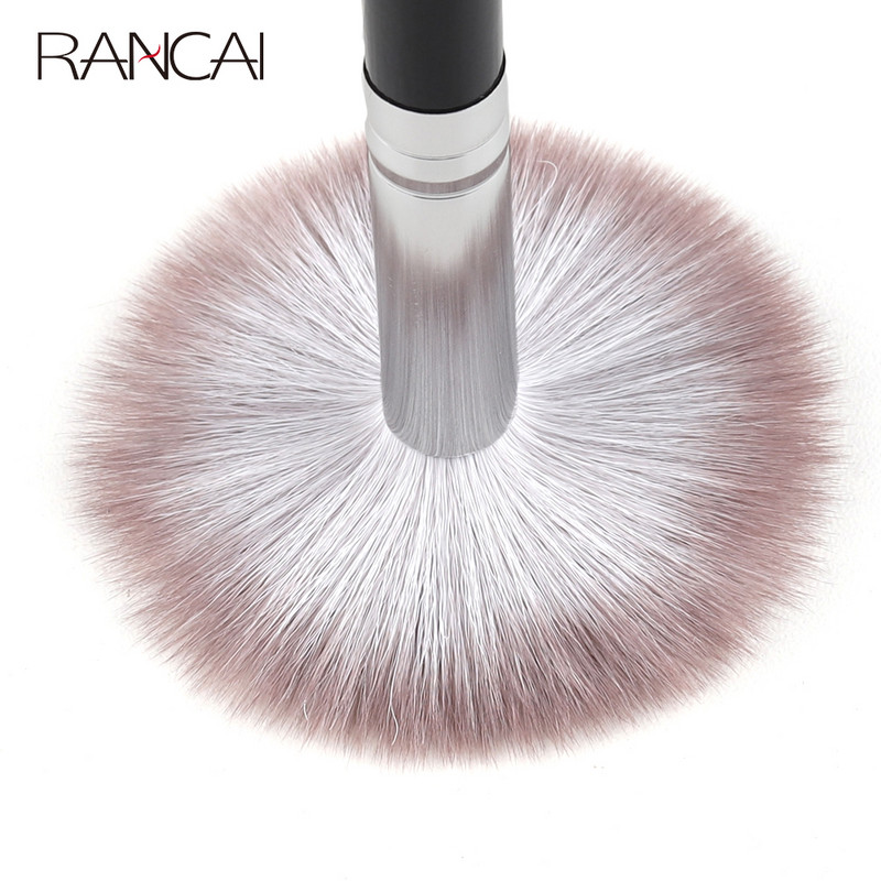 RANCAI 1PCS Професионална четка за хайлайтър Bronzer Brush Eyeshadow Blending Козметични инструменти HIGHLIGHTER Черни четки за грим