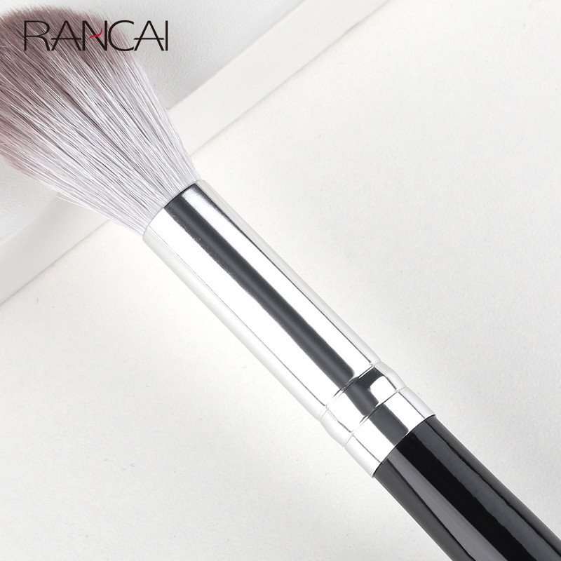 RANCAI 1PCS Професионална четка за хайлайтър Bronzer Brush Eyeshadow Blending Козметични инструменти HIGHLIGHTER Черни четки за грим