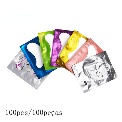 Patch-uri pentru extensia genelor Tampoane de sub ochi Patch-uri de hârtie Gene false Petice pentru ochi Roz fără scame Autocolante rechizite pentru gene