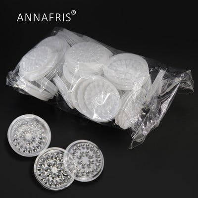 100 ks/sada tesnenie plastová kvetinová lepiaca podložka priehľadný držiak lepidla na predlžovanie mihalníc lepidlo paleta pasta nástroj