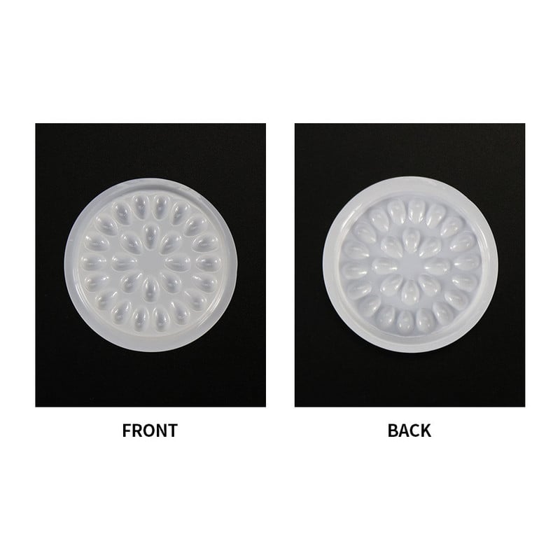 100 ks/sada tesnenie plastová kvetinová lepiaca podložka priehľadný držiak lepidla na predlžovanie mihalníc lepidlo paleta pasta nástroj