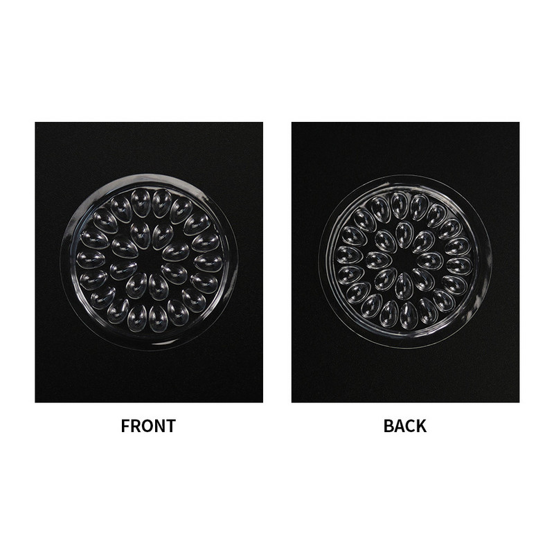 100 ks/sada tesnenie plastová kvetinová lepiaca podložka priehľadný držiak lepidla na predlžovanie mihalníc lepidlo paleta pasta nástroj