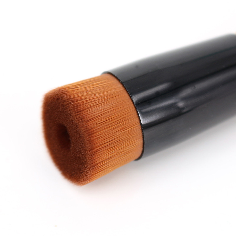 Професионална четка за течен фон дьо тен за грим Наклонена четка за усъвършенстване на лице за грунд Основа Крем за полиране Блендиране Инструмент за красота
