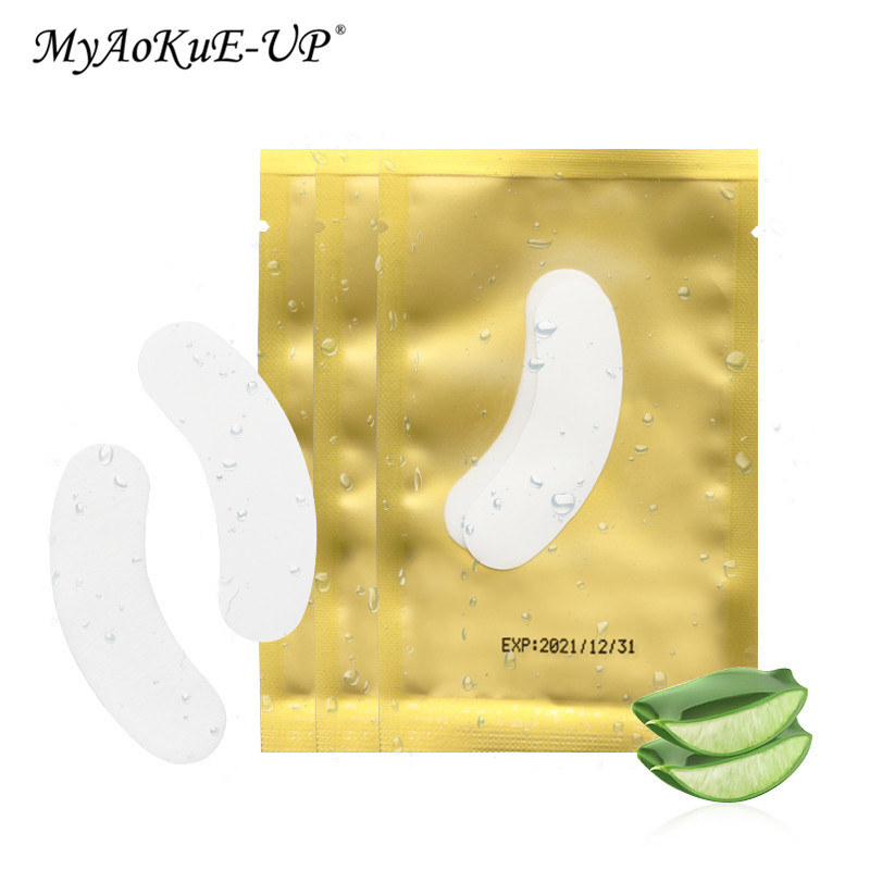 50/100 de perechi Tampoane mici pentru ochi Plasturi pentru extensie de gene Sfaturi Plăci pentru autocolante Instrumente cosmetice Machiaj pentru altoire Patch-uri pentru gene