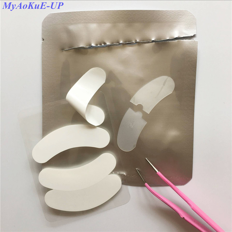 40 Pachete Comerț cu ridicata 3D Tampoane pentru ochi din silicon sub gene Plasturi pentru extensie de gene Machiaj Instrumente pentru altoire pentru gene