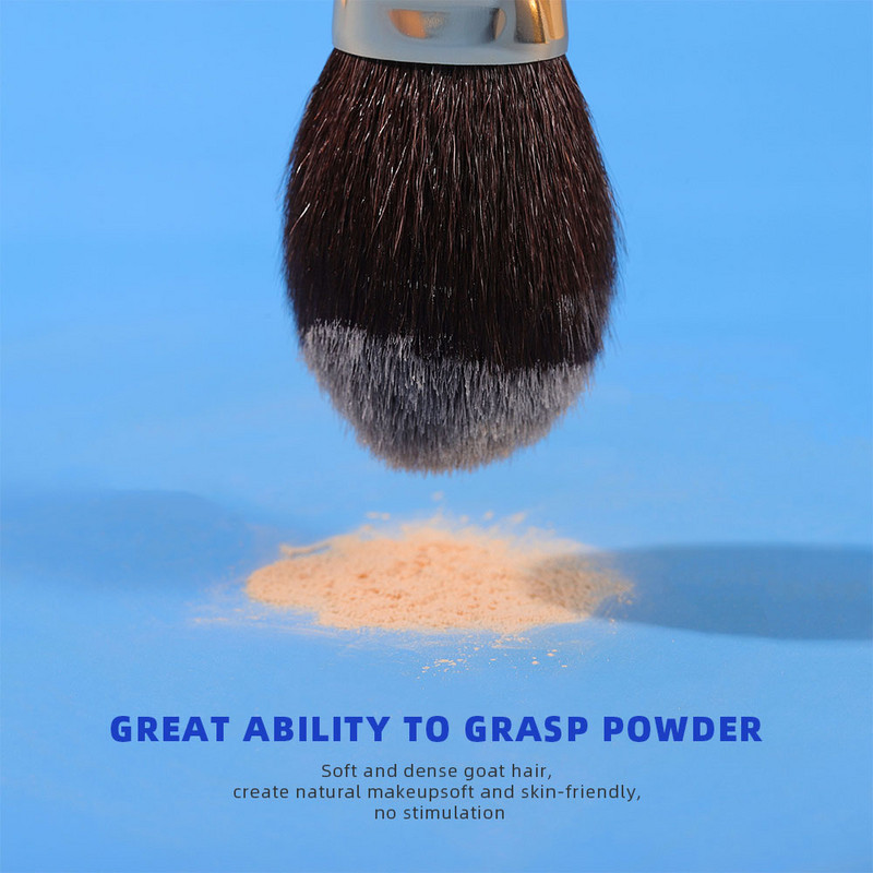 OVW Pensule albe de machiaj Pudră cosmetică pentru față Fard de obraz Amestecare contur Evidențiază 3 buc Pensule de machiaj Instrument de frumusețe