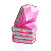 Cutii pentru gene TDANCE Ambalare 1PC Cutii în formă de diamant Machiaj pentru gene Gene false Cutie Cutie în vrac Pachet gol personalizat Afaceri