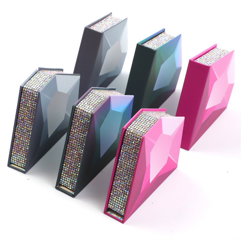 Cutii pentru gene TDANCE Ambalare 1PC Cutii în formă de diamant Machiaj pentru gene Gene false Cutie Cutie în vrac Pachet gol personalizat Afaceri