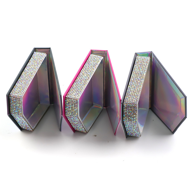 Cutii pentru gene TDANCE Ambalare 1PC Cutii în formă de diamant Machiaj pentru gene Gene false Cutie Cutie în vrac Pachet gol personalizat Afaceri