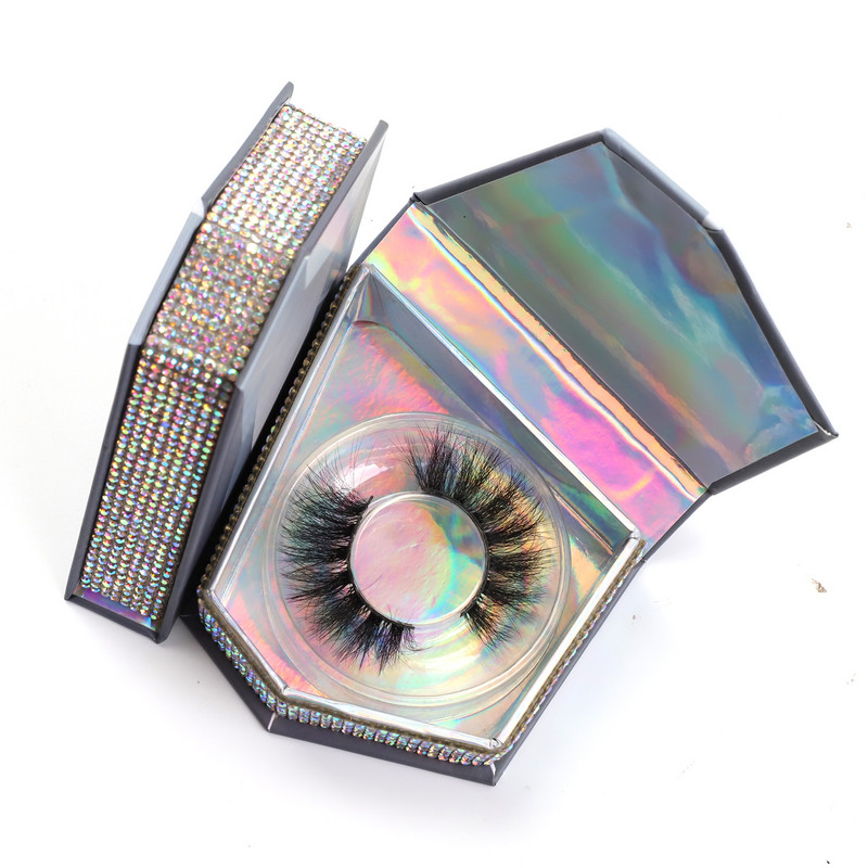 Cutii pentru gene TDANCE Ambalare 1PC Cutii în formă de diamant Machiaj pentru gene Gene false Cutie Cutie în vrac Pachet gol personalizat Afaceri