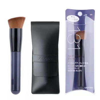 Jepanese Shi 131 Flat Top Foundation Angled Brushes Synthetic Face Contour Liquid Foundation Concealer Cream Brush Tools