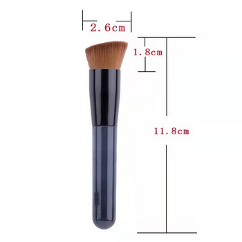Jepanese Shi 131 Flat Top Foundation Angled Brushes Synthetic Face Contour Liquid Foundation Concealer Cream Brush Tools