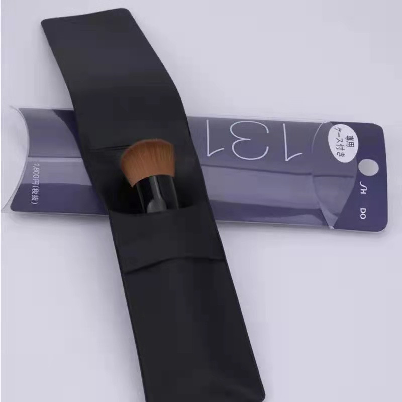 Jepanese Shi 131 Fond de ten cu vârf plat Pensule unghiulare Sintetice Contur feței Fond de ten lichid Cremă pentru corector Pensule pentru machiaj