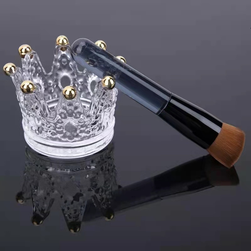 Jepanese Shi 131 Fond de ten cu vârf plat Pensule unghiulare Sintetice Contur feței Fond de ten lichid Cremă pentru corector Pensule pentru machiaj