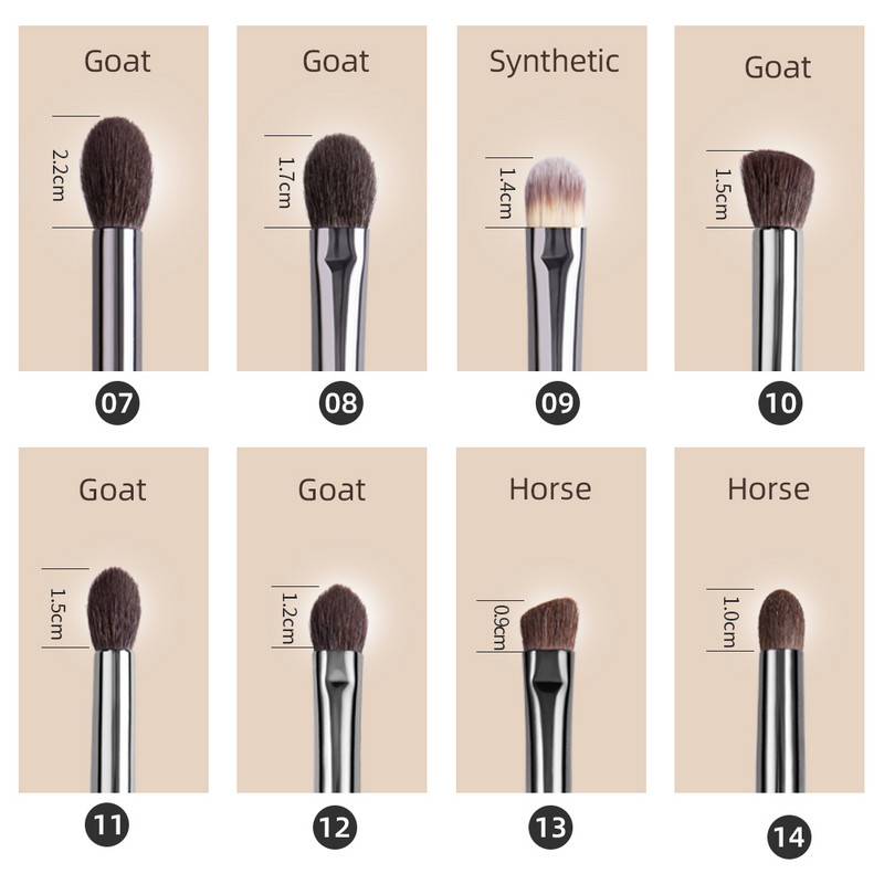 OVW professzionális sminkecset beállított pont árnyékoló kis keverő ecset pinceaux maquillage yeux pedzle do make up zestawy