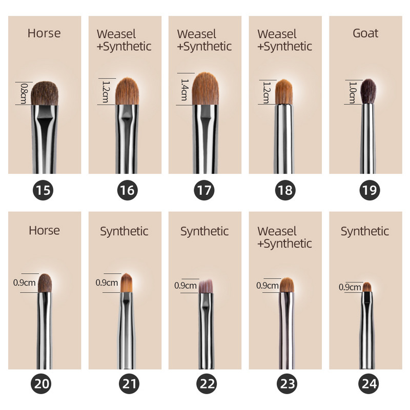 OVW professzionális sminkecset beállított pont árnyékoló kis keverő ecset pinceaux maquillage yeux pedzle do make up zestawy