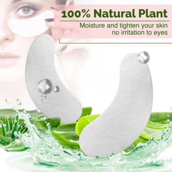 50 Pairs Eyelash Pad Gel Patch Grafting Eyelashes Under Eye Patches for Eyelash Extension Paper Sticker Application Εργαλεία μακιγιάζ