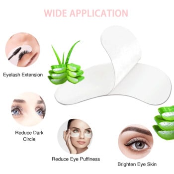 50 Pairs Eyelash Pad Gel Patch Grafting Eyelashes Under Eye Patches for Eyelash Extension Paper Sticker Application Εργαλεία μακιγιάζ