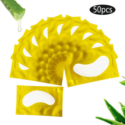 50 de perechi de plasture cu gel pentru altoire de gene, plasturi sub ochi, pentru extensia genelor, hârtie autocolant, instrumente de machiaj