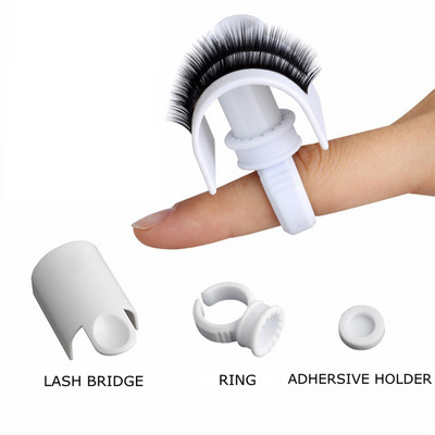 GLAMLASH 1 комплект U Band Lash Device Strips Holder Ring with Glue Plate Adhesive Eyelash Pallet Holder for Eyell Extension