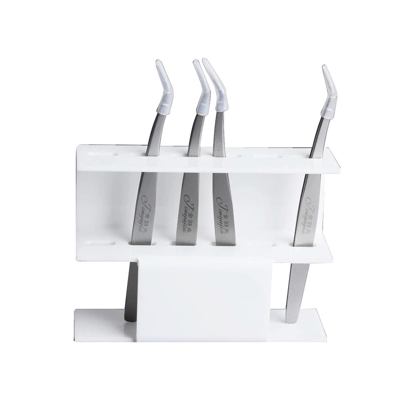 Pensetă pentru gene din acril de calitate Depozitare 6 Suport de bază pentru pensete pentru sprâncene Așezați durabil, convenabil, suport pentru suport, instrument de machiaj