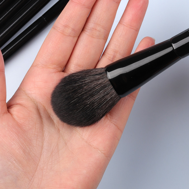 OVW, de înaltă calitate, în formă de evantai, costum de perie cosmetică, profesională, în formă de flacără, pudră, fard de obraz, perie pentru fard de ochi, broșuri de machiaj pentru frumusețe