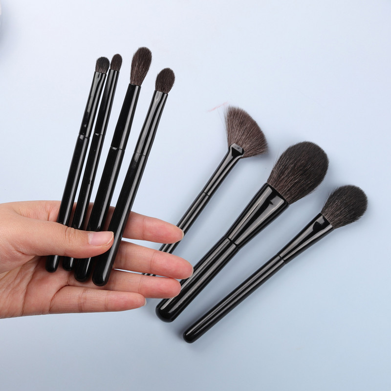 OVW, de înaltă calitate, în formă de evantai, costum de perie cosmetică, profesională, în formă de flacără, pudră, fard de obraz, perie pentru fard de ochi, broșuri de machiaj pentru frumusețe