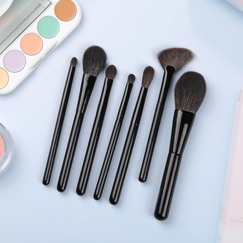 OVW, de înaltă calitate, în formă de evantai, costum de perie cosmetică, profesională, în formă de flacără, pudră, fard de obraz, perie pentru fard de ochi, broșuri de machiaj pentru frumusețe