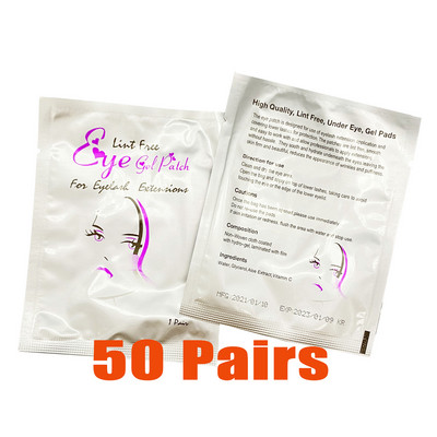 10/20/50 de bucăți plasturi de ochi cu hidrogel cu ridicata pentru extensia de gene, plasture de ochi, plasture de gene, mască pentru extensie de gene, machiaj.