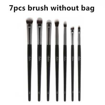 Set de pensule de machiaj pentru ochi Sylyne, de înaltă calitate, 7 buc, care amestecă sprâncene, fard de pleoape, set de pensule profesionale de machiaj cu geantă.
