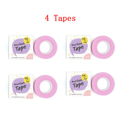 4 role 9M bandă medicală pentru extensie de gene, plasturi sub ochi, hârtie albă, plasture de izolare pentru gene, instrumente pentru salonul de frumusețe