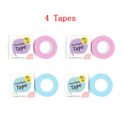 4 role 9M bandă medicală pentru extensie de gene, plasturi sub ochi, hârtie albă, plasture de izolare pentru gene, instrumente pentru salonul de frumusețe