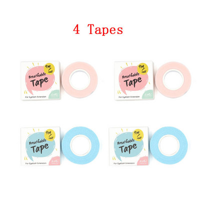 4 role 9M bandă medicală pentru extensie de gene, plasturi sub ochi, hârtie albă, plasture de izolare pentru gene, instrumente pentru salonul de frumusețe