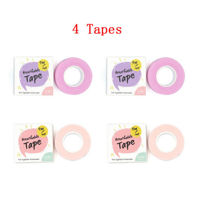 4 role 9M bandă medicală pentru extensie de gene, plasturi sub ochi, hârtie albă, plasture de izolare pentru gene, instrumente pentru salonul de frumusețe