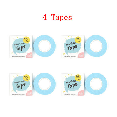4 role 9M bandă medicală pentru extensie de gene, plasturi sub ochi, hârtie albă, plasture de izolare pentru gene, instrumente pentru salonul de frumusețe
