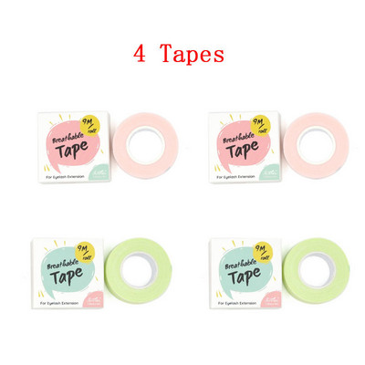 4 role 9M bandă medicală pentru extensie de gene, plasturi sub ochi, hârtie albă, plasture de izolare pentru gene, instrumente pentru salonul de frumusețe