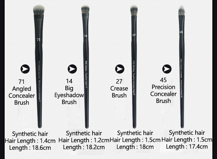1 bucată pensule de machiaj pentru amestecare, negru #27, fard de pleoape, perie de machiaj Crese Eye Blending Pro, instrumente cosmetice pentru față rafinate