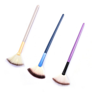 1 τμχ Μαλακό μακιγιάζ Large Fan Brush Foundation Blush Blusher Powder Highlighter Brush Powder Brushes Cosmetic Brush