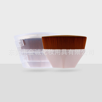 Pensula magică pentru fond de ten Nr. 55 Pensula de machiaj portabilă, unică, fără marcaj, pentru începători.