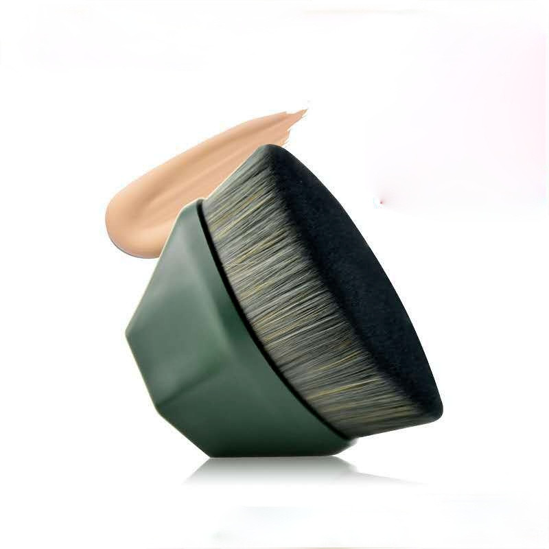 Pensula magică pentru fond de ten Nr. 55 Pensula de machiaj portabilă, unică, fără marcaj, pentru începători.