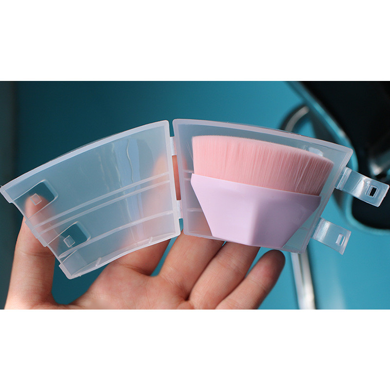 Pensula magică pentru fond de ten Nr. 55 Pensula de machiaj portabilă, unică, fără marcaj, pentru începători.