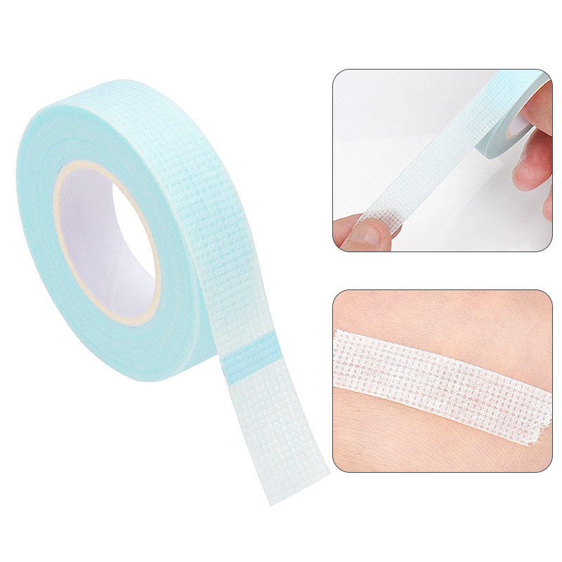 1 buc bandă pentru gene din material nețesut, cu găuri, tampoane respirabile pentru ochi, hârtie pentru plasture pentru gene false, instrumente de machiaj