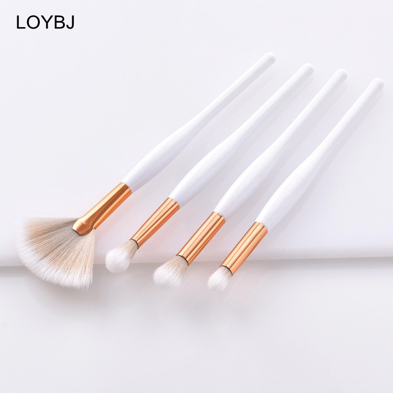 LOYBJ 4/8 бр. Четки за грим Комплект инструменти Козметична пудра Основа Руж Сенки за очи Смесване на лице Красота Четка за грим Maquiagem