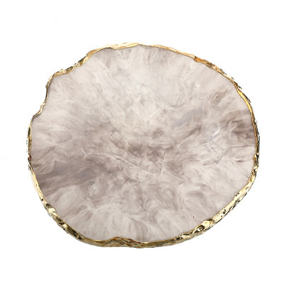 Paletă de piatră de rășină Placă de suport pentru adeziv pentru gene Placă de machiaj pentru unghii Tampă de vopsea Instrument de amestecare a produselor cosmetice Artă Desen Gel Inel