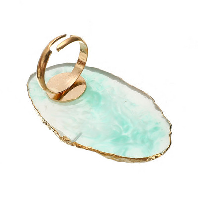 Paletă de piatră de rășină Placă de suport pentru adeziv pentru gene Placă de machiaj pentru unghii Tampă de vopsea Instrument de amestecare a produselor cosmetice Artă Desen Gel Inel