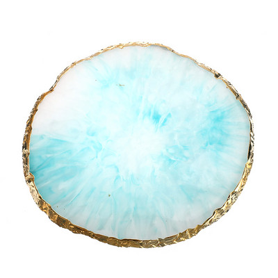 Paletă de piatră de rășină Placă de suport pentru adeziv pentru gene Placă de machiaj pentru unghii Tampă de vopsea Instrument de amestecare a produselor cosmetice Artă Desen Gel Inel