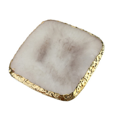 Paletă de piatră de rășină Placă de suport pentru adeziv pentru gene Placă de machiaj pentru unghii Tampă de vopsea Instrument de amestecare a produselor cosmetice Artă Desen Gel Inel